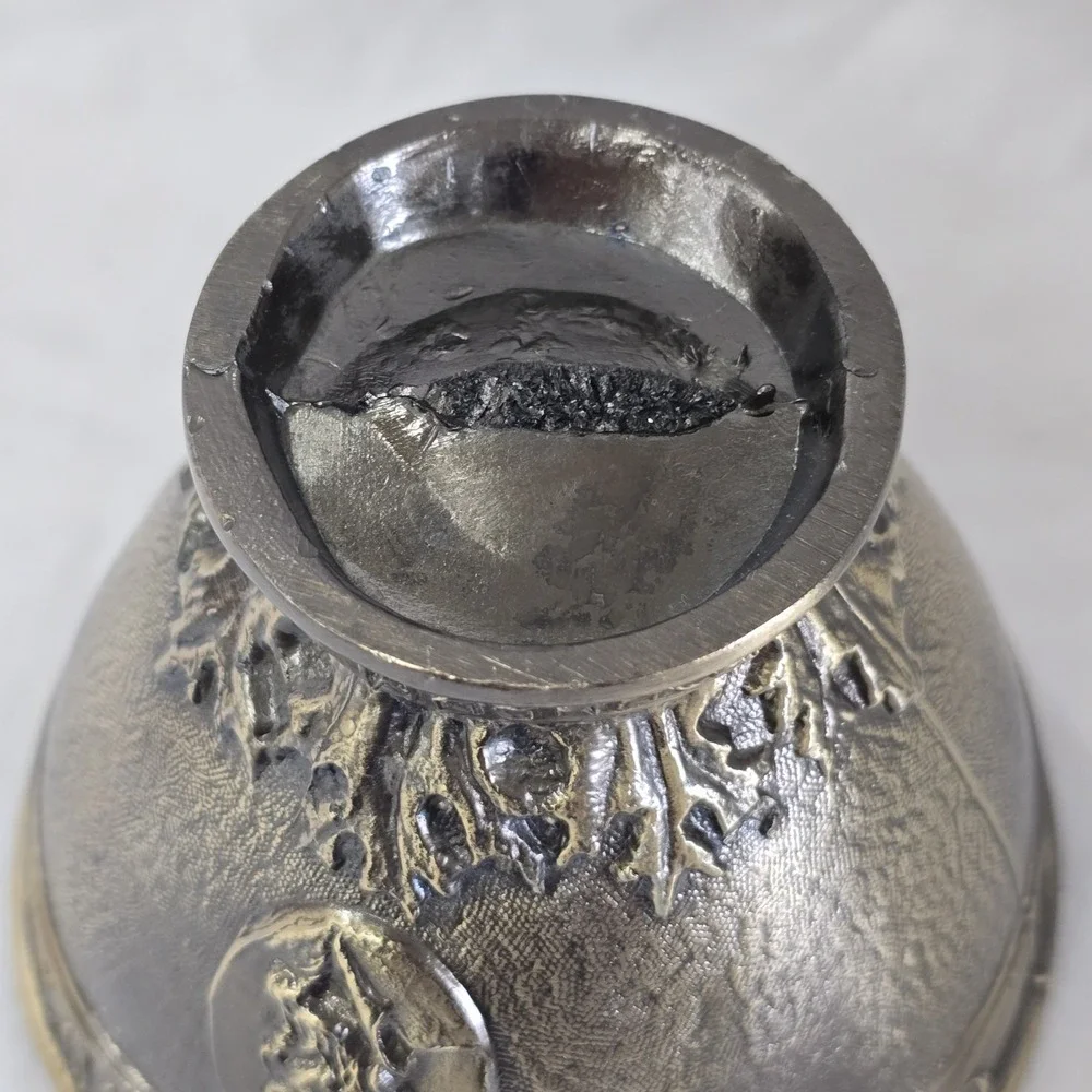Coricidin Mortar Pestle Rx Drug‎ Store Display Medicine Brass Pharmaceutical